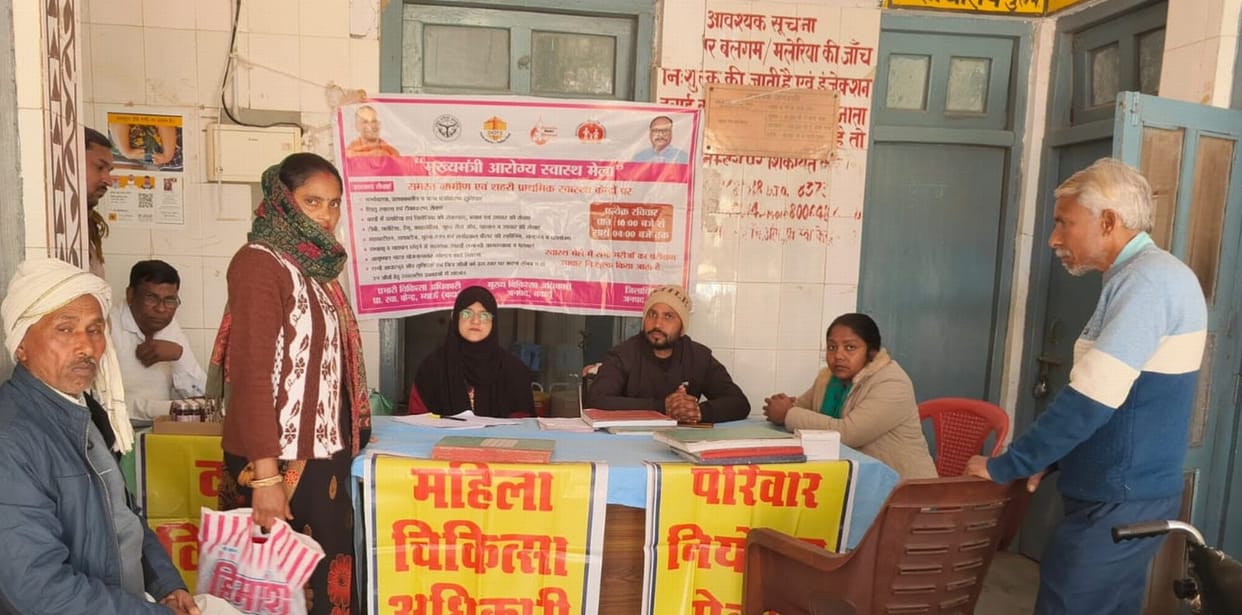 There was a large number of patients suffering from cold and cough in the health fair.