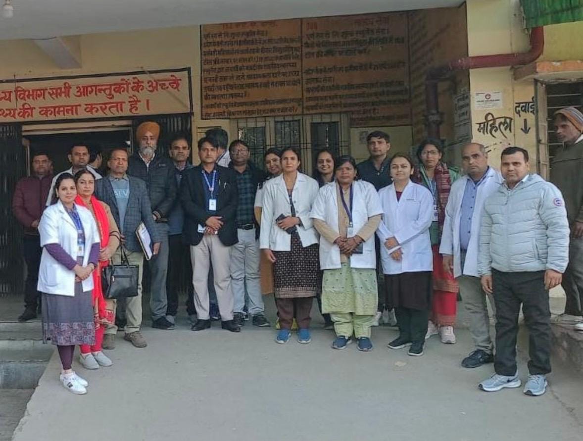 SRM team inspected Sarurpur Khurd CHC