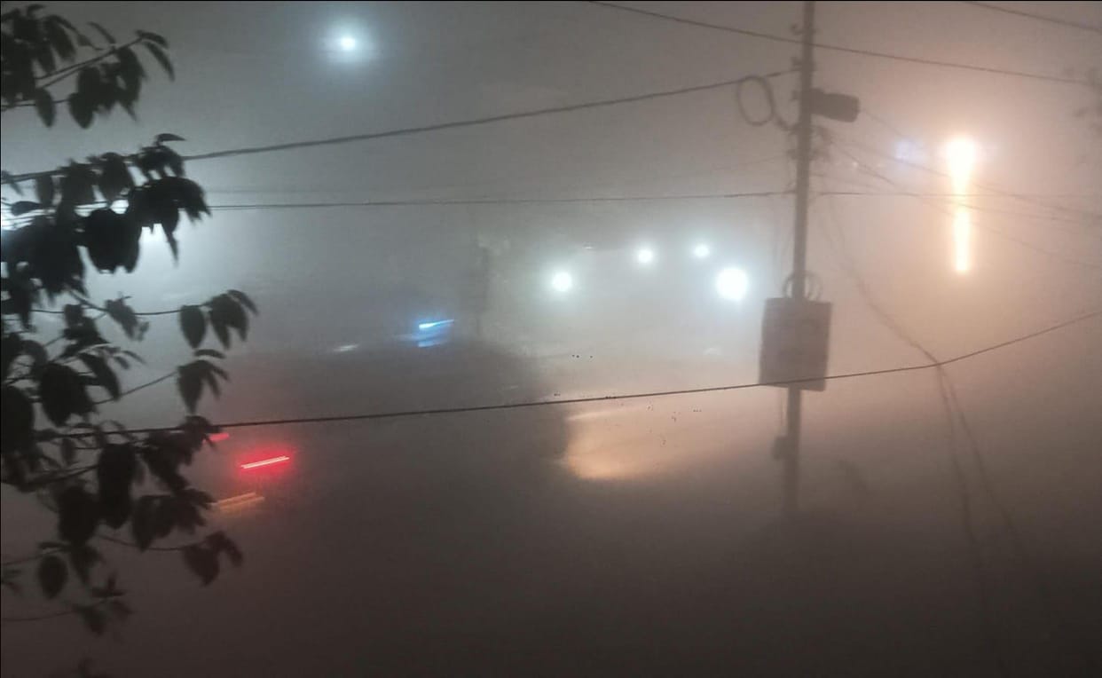 People shivered due to dense fog and cold wind, cold increased