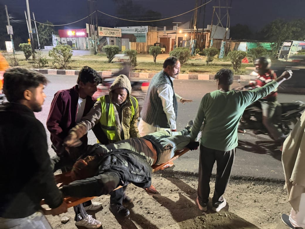 Bike rider injured in car collision