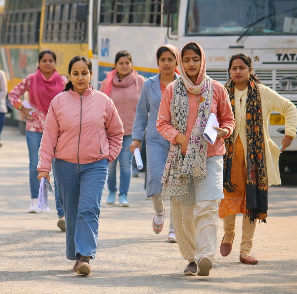 3097 candidates appeared for the CTET exam at seven centres.