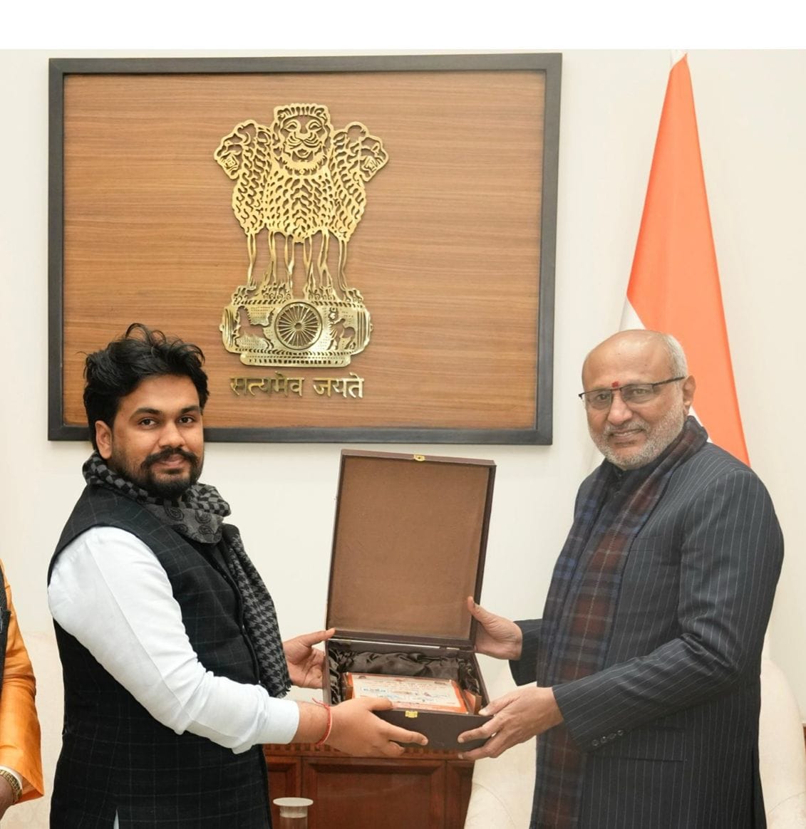 CA Nitin Bansal met with Vice President CP Radhakrishnan.