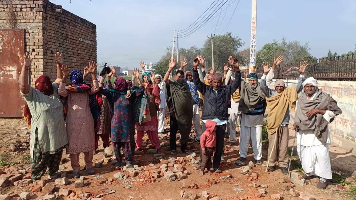 Villagers angry over incomplete road for three years