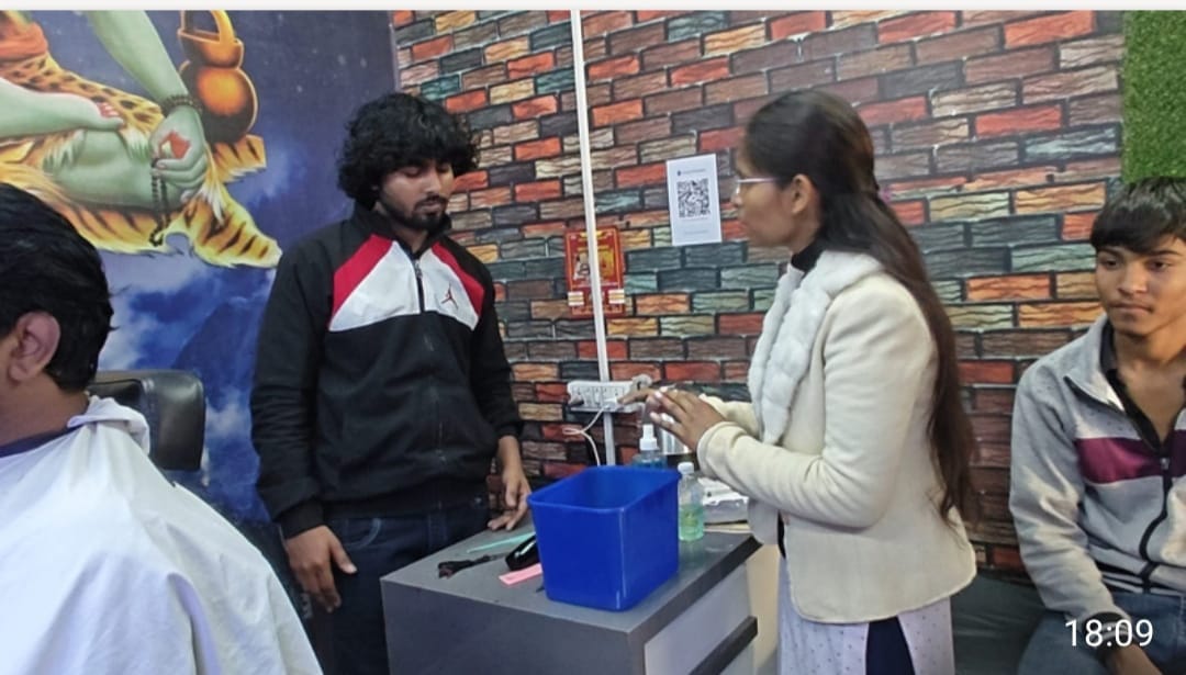 Distributed safety kits to salon and parlor workers