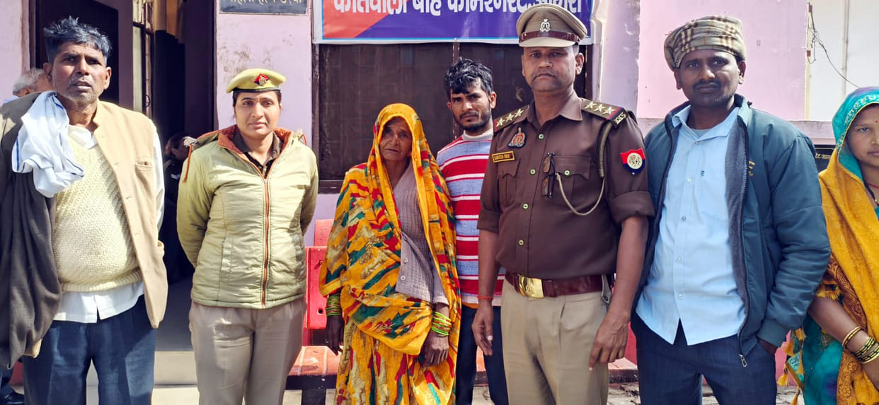 Missing woman from Bah found in Fatehabad, had lost her way