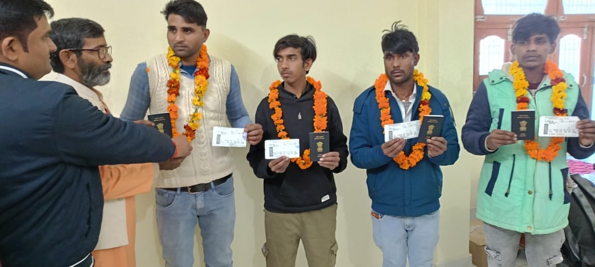 Lead: Return home of six youths of the district stranded in Russia