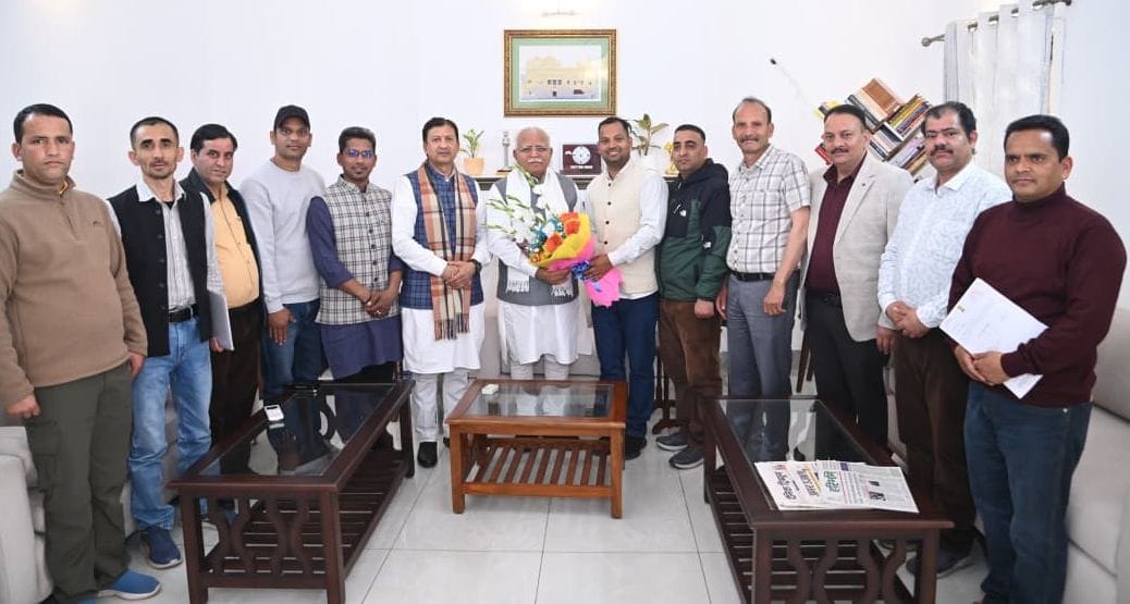 NHPC project affected people submitted a memorandum to Union Minister Manohar Lal