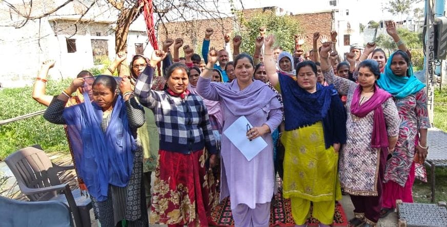 Residents of Shri Ram Colony expressed their anger over the lack of basic amenities.
