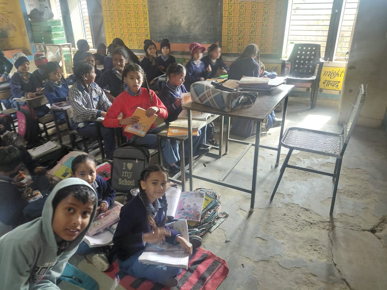 In the primary school of village Brahmanwala, there are only three teachers for 160 children