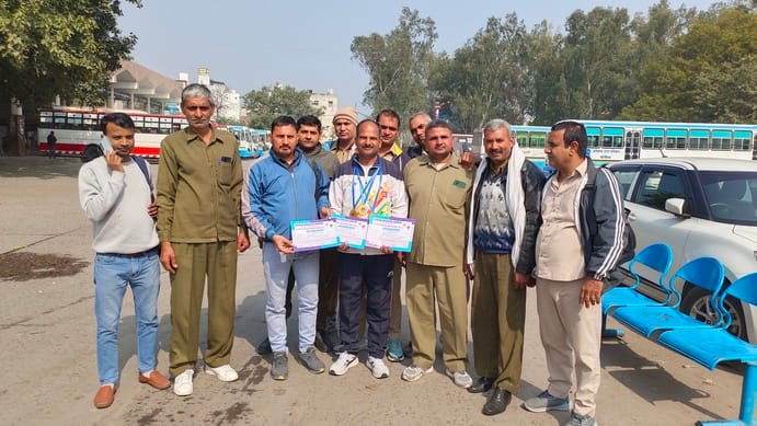 Roadways driver Kuldeep won three gold medals in one day.