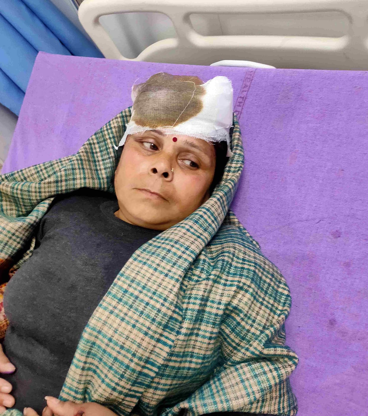A couple going to buy milk was hit by a car.A couple going to buy milk was hit by a car.