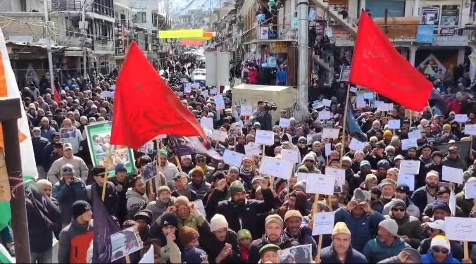 Leh, Protest, Islamabad Masjid Blast, Peoples Angry