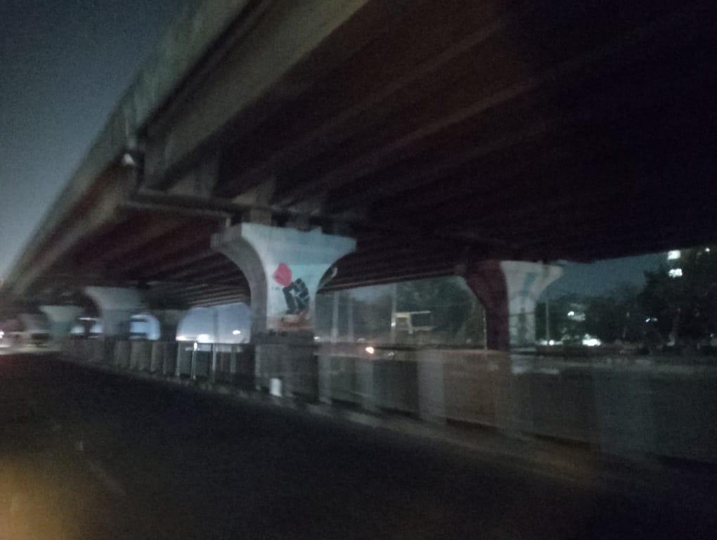 The city is in darkness, people are afraid of accidents.