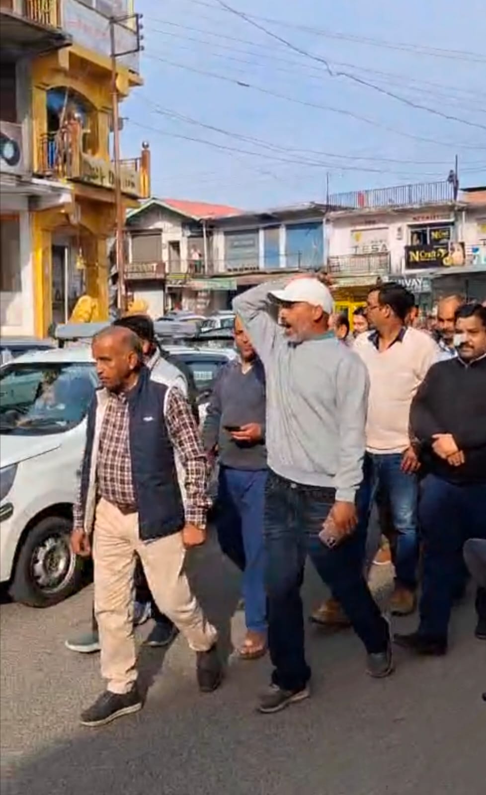 Traders stage protest rally in Laddour over deadly attack on a business couple