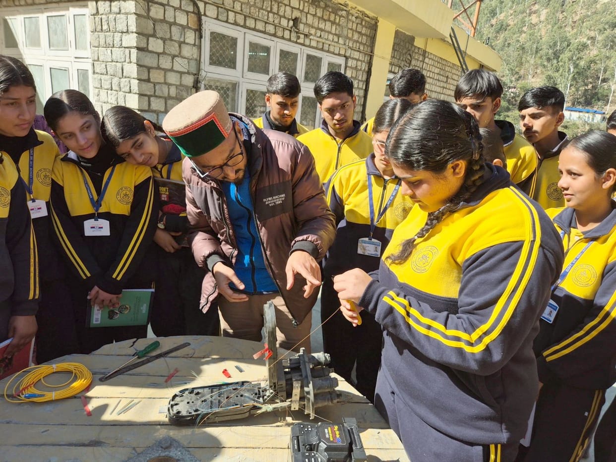 Educational tour of Khaneri Hospital and Telephone Exchange