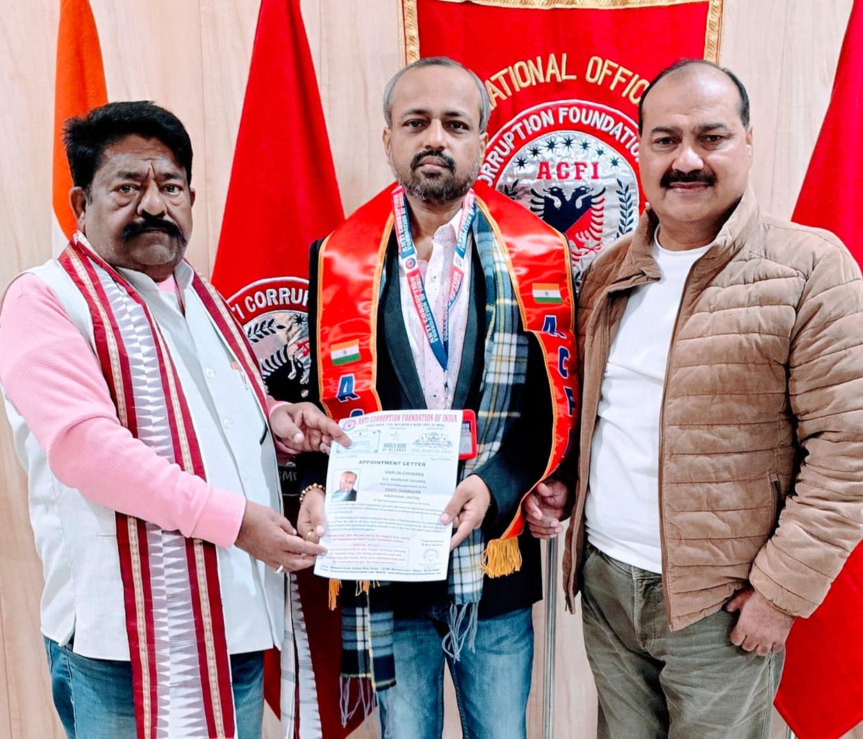 Varun became the state chairman of the Anti-Corruption Foundation.