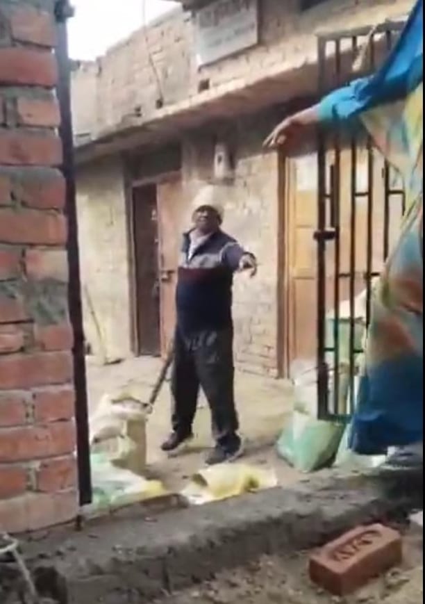 Threatened neighbor with a gun