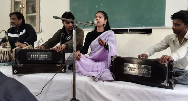 Vivek secured first place in ghazal and song singing.