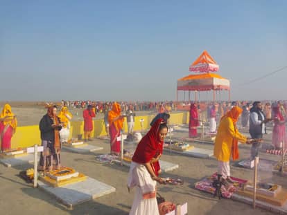 Mass offerings were made in the Ashwamedha Yagna