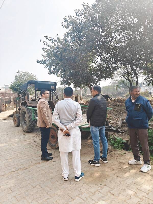 Preparations underway to remove encroachments from the pond and panchayat land; SDM inspected Dhani Sanchla and Dhani Bhojraj