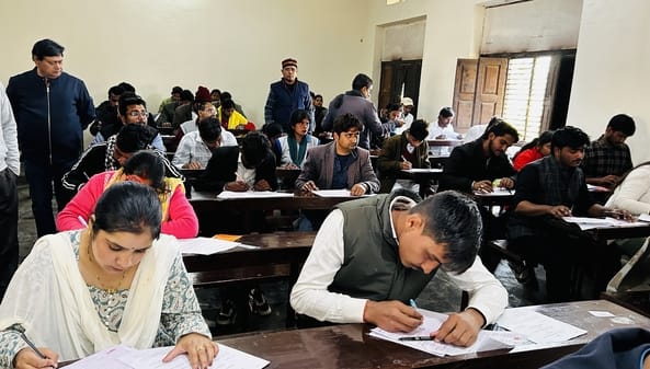 Three girl students were caught cheating in the B.Ed exam