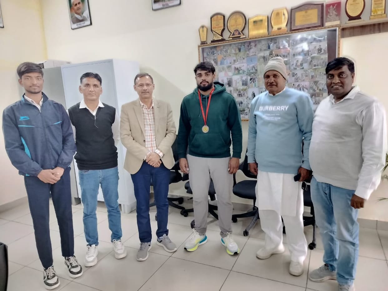 Winning players honored at Shaheed Major Satish Dahiya Government College