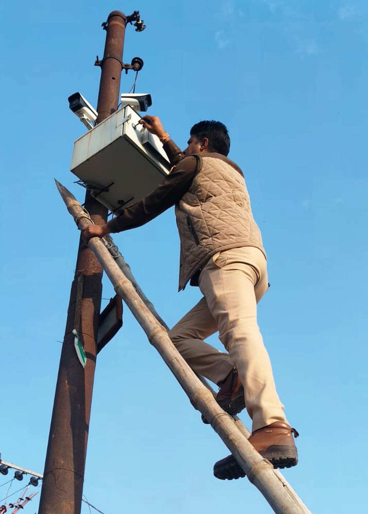 Police are reviewing CCTV footage to identify the culprits.