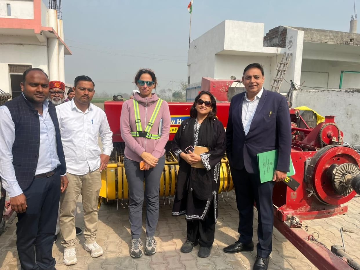 World Bank officials inspected crop residue management operations