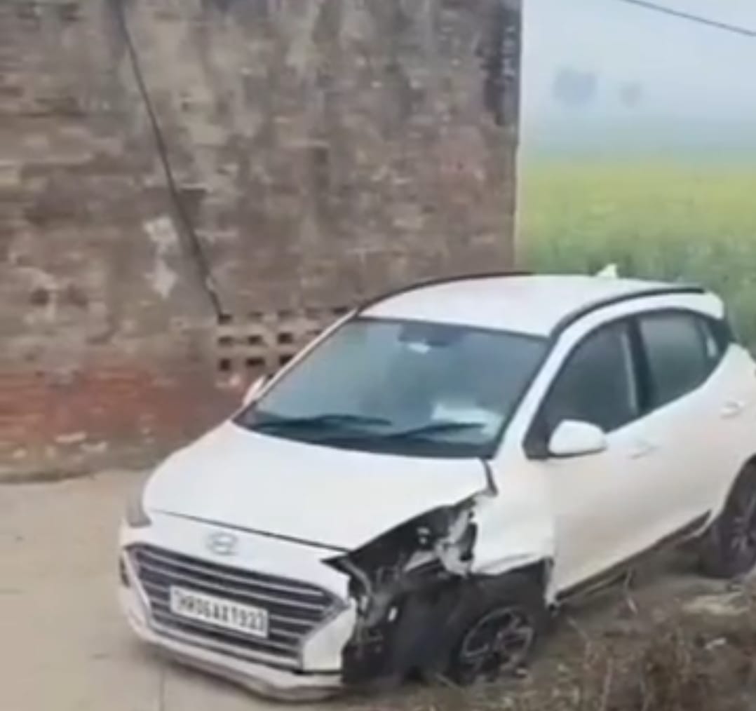 Car collides with culvert, bank employee dies... son injured