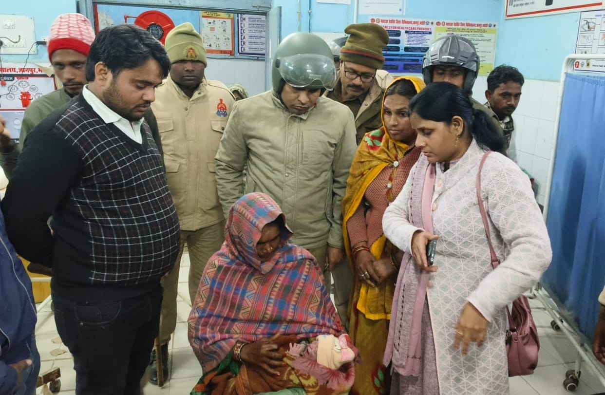 A one-day-old baby was thrown into a field in Balbhadrapur village