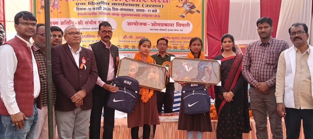Two girl students secured a place in the top ten in the science exhibition.