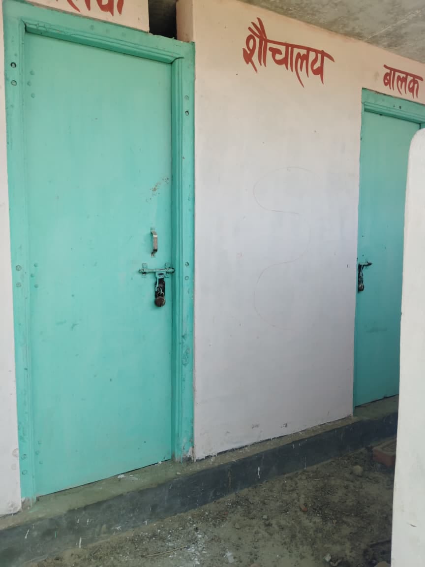 In some places, the toilets are locked, while in others, both male and female students use the same toilet