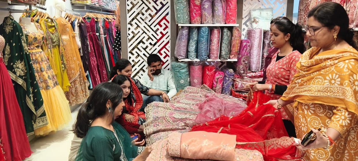 Embroidered lehengas are the first choice