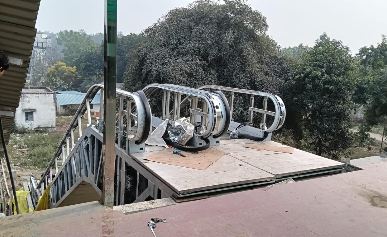 Slow pace of construction at railway station