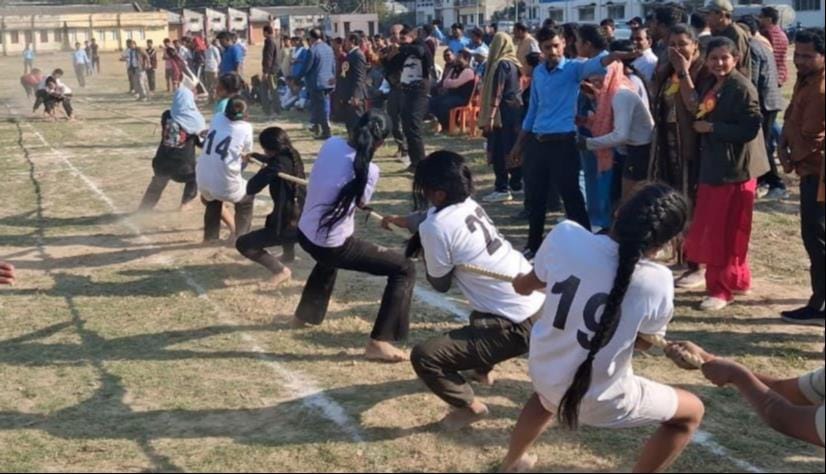 Basti Mandal team won in Kabaddi and Tug of War.