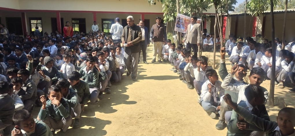 58.7 percent of children were given albendazole, Sathiyawan block topped.