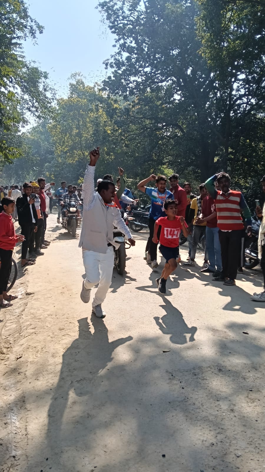 Kartik of Ballia surprised everyone in the state level cross country race.