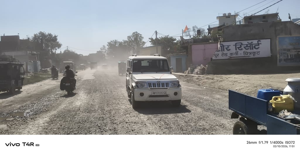 Four-lane road construction resumes, locals will get relief from dust