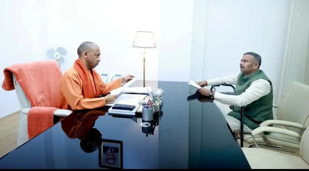 Mau Manikpur MLA meets CM Yogi, expects big gift for the region from the budget