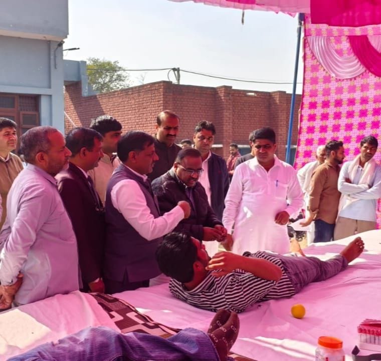 35 youth donated blood in the camp.