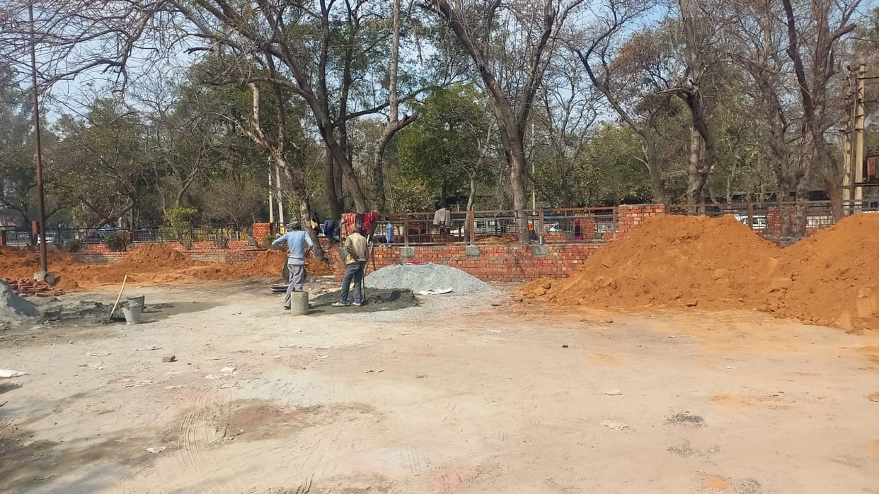 HSVP is developing a green belt on Gurugram Road, 40 lakh rupees will be spent