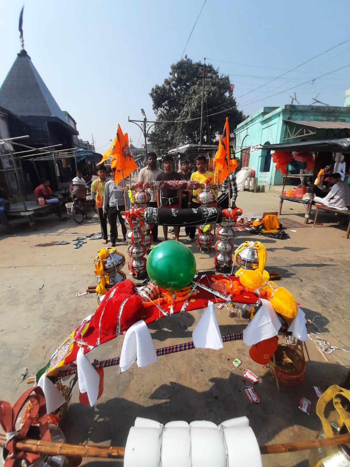 The banks of the Ganga in Anupshahr resonated with the chants of Har Har Mahadev.