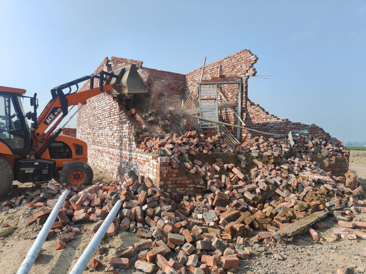 Constructions demolished in four illegal colonies