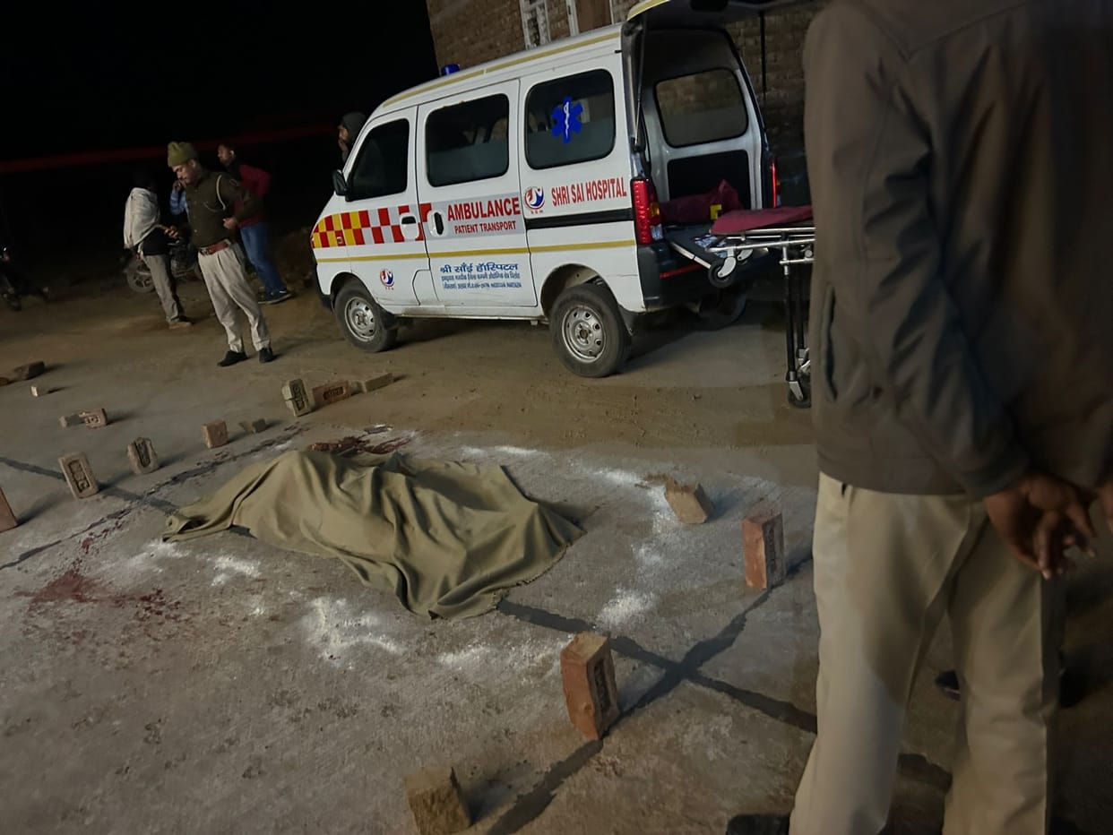 One dead two injured in Azamgarh accident ambulance collides truck after tyre burst body found in pickup