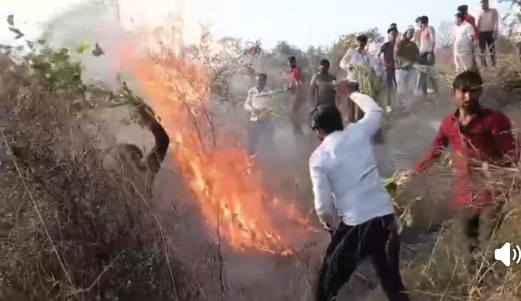 Fire breaks out near Bediyan Baba Temple, crowd gathered for Bhandara causes chaos