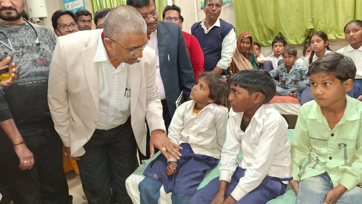 The DM made a video call and asked about the condition of the children.