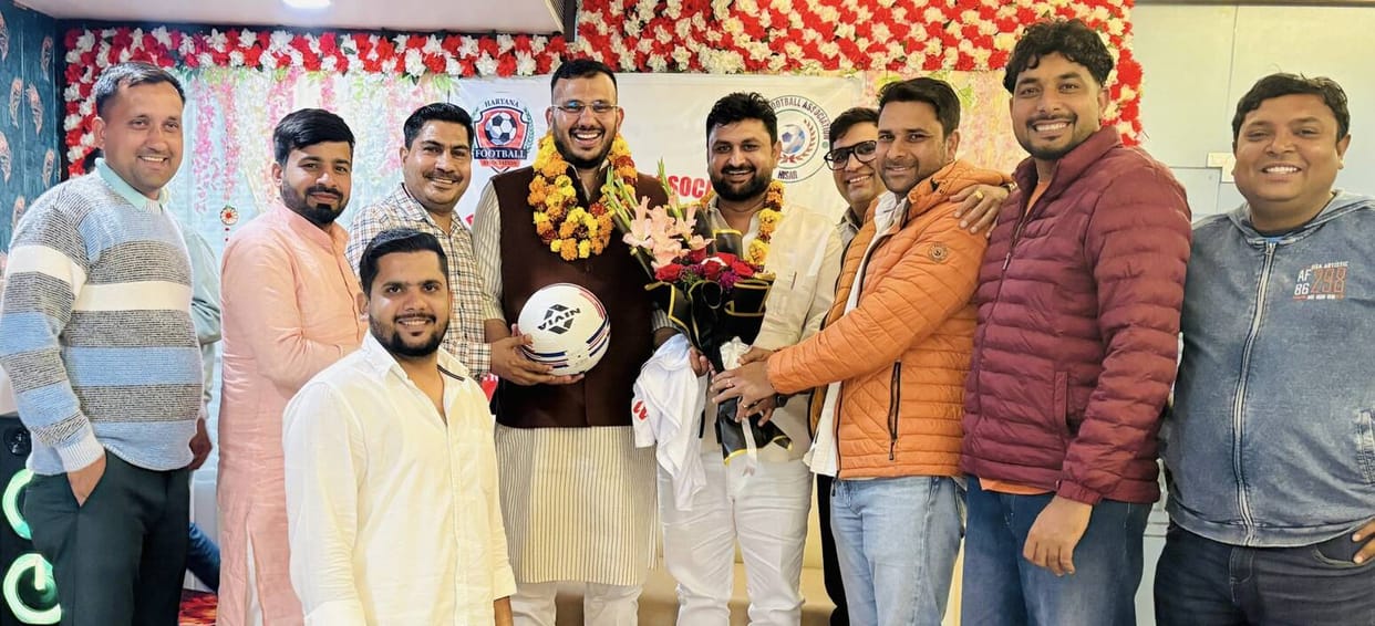 Harsh Bamal became the president of the District Football Association, Ajay Dhundwal was given the responsibility of chairman.