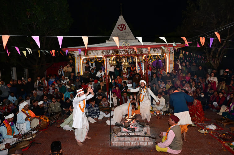 Jagar was organised at Golju Temple in Hiranagar