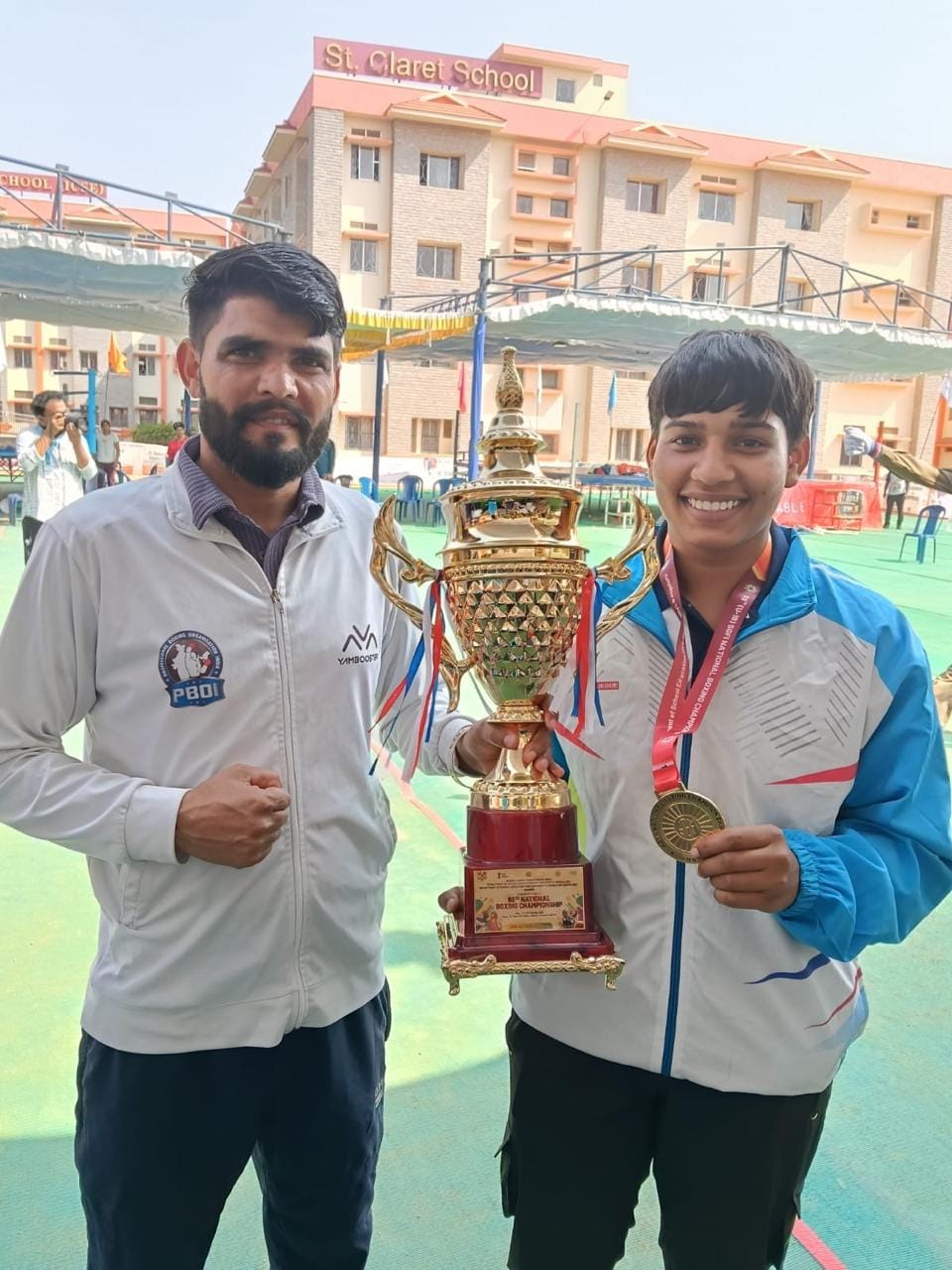 Nikita of Karnal won the gold medal in the national boxing competition.
