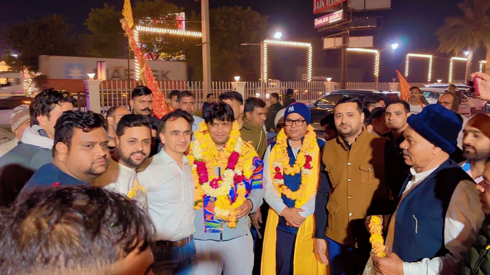31st Khatushyam flag yatra welcomed in Bawal